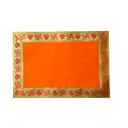 Divine Velvet Orange Pooja Aasan – image 2