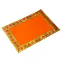 Divine Velvet Orange Pooja Aasan – image 3