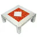 Premium Silver Coloured Pooja Chowki – image 3