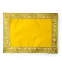 Velvet Yellow Pooja Aasan Decorative Aasan – image 2