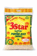 3 Star Puffed Rice (Muri), 160gm – image 1