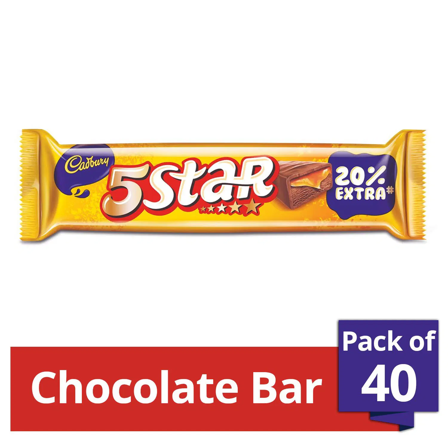  Cadbury 5 Star Chocolate Bar, 19.5 Grams (Pack of 40)