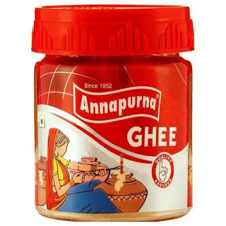 Annapurna Pure Gawa Ghee , Pure & Natural Brown Ghee for Better Digestion & Immunity, Rich in Nutrients with Granular Texture for Healthy Cooking.