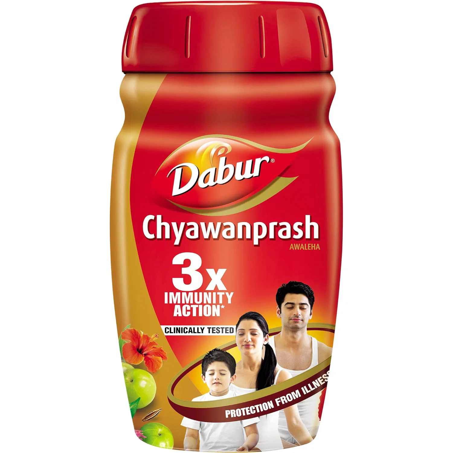 Dabur Chyawanprash | 3X Immunity Action | With 40+ Ayurvedic Herbs | Helps Build Strength & Stamina
