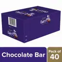 Cadbury Dairy Milk Chocolate Bar, 20.2 Grams (Pack of 40) – image 1