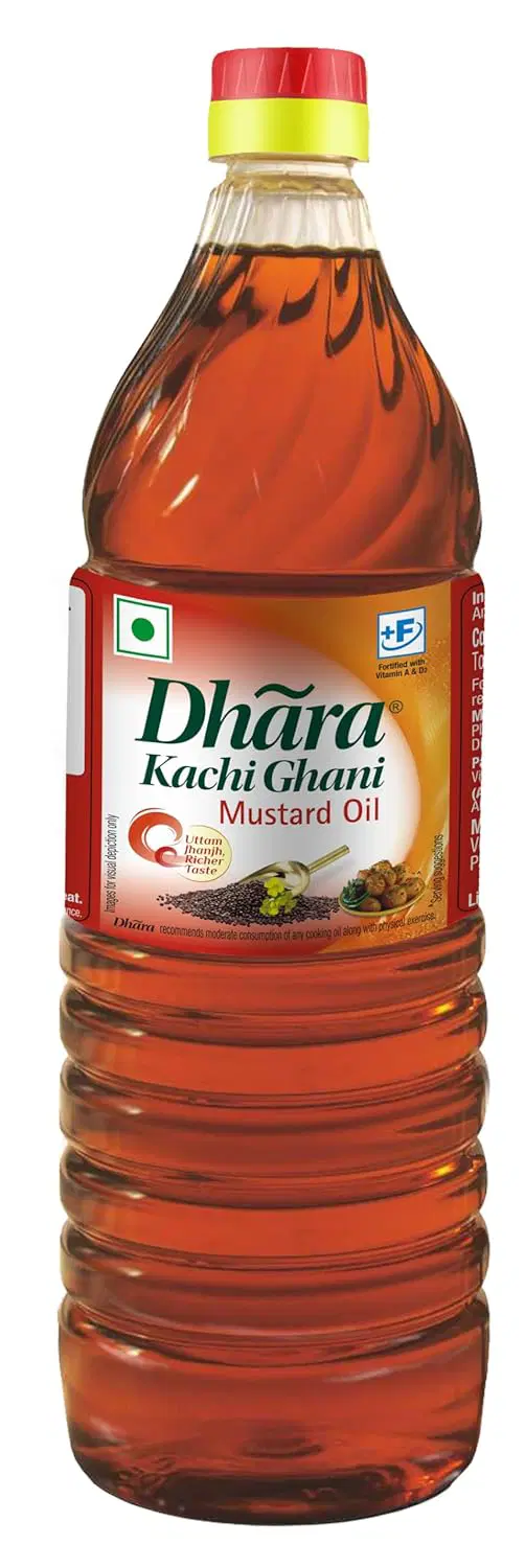 Dhara Kachi Ghani Mustard Oil (0% Trans Fat)