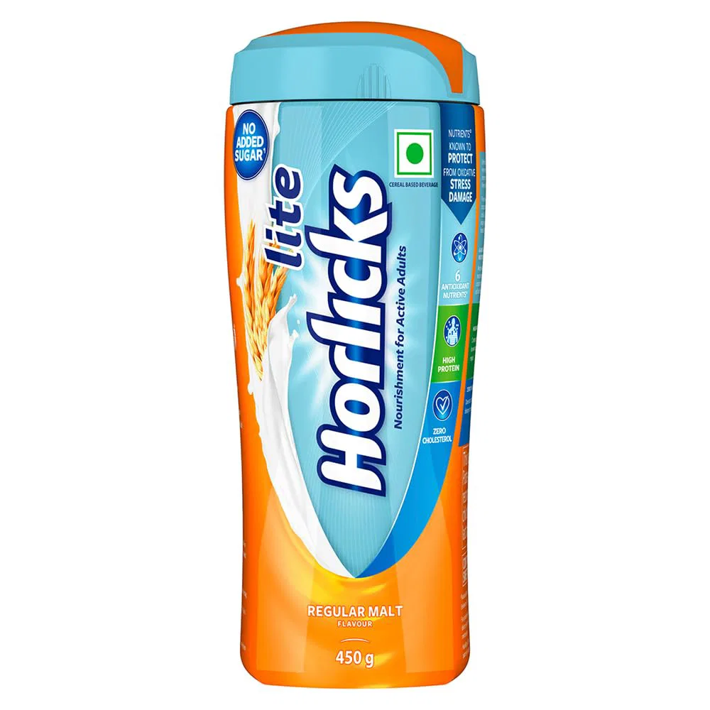Horlicks Lite 450g, Scientifically designed for Adults 