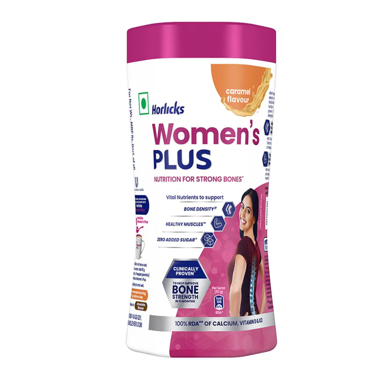Horlicks Women's Plus Caramel Nutrition Drink 400 g Jar