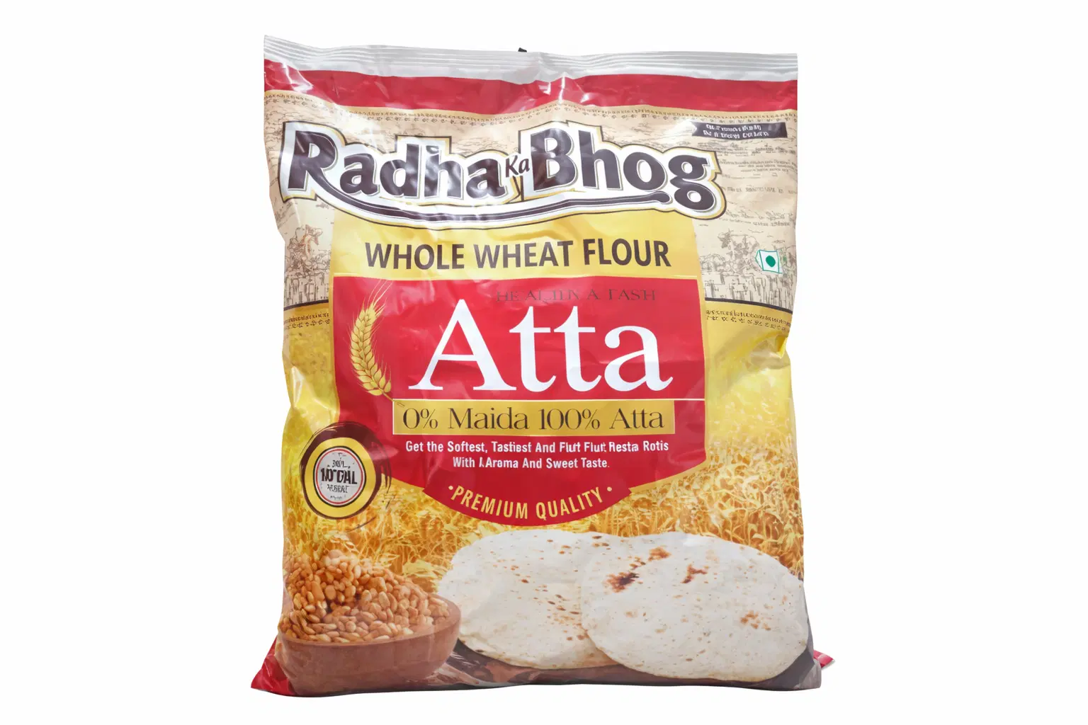 Radha Ka Bhog Chakki Fresh Aata | Red Aata
