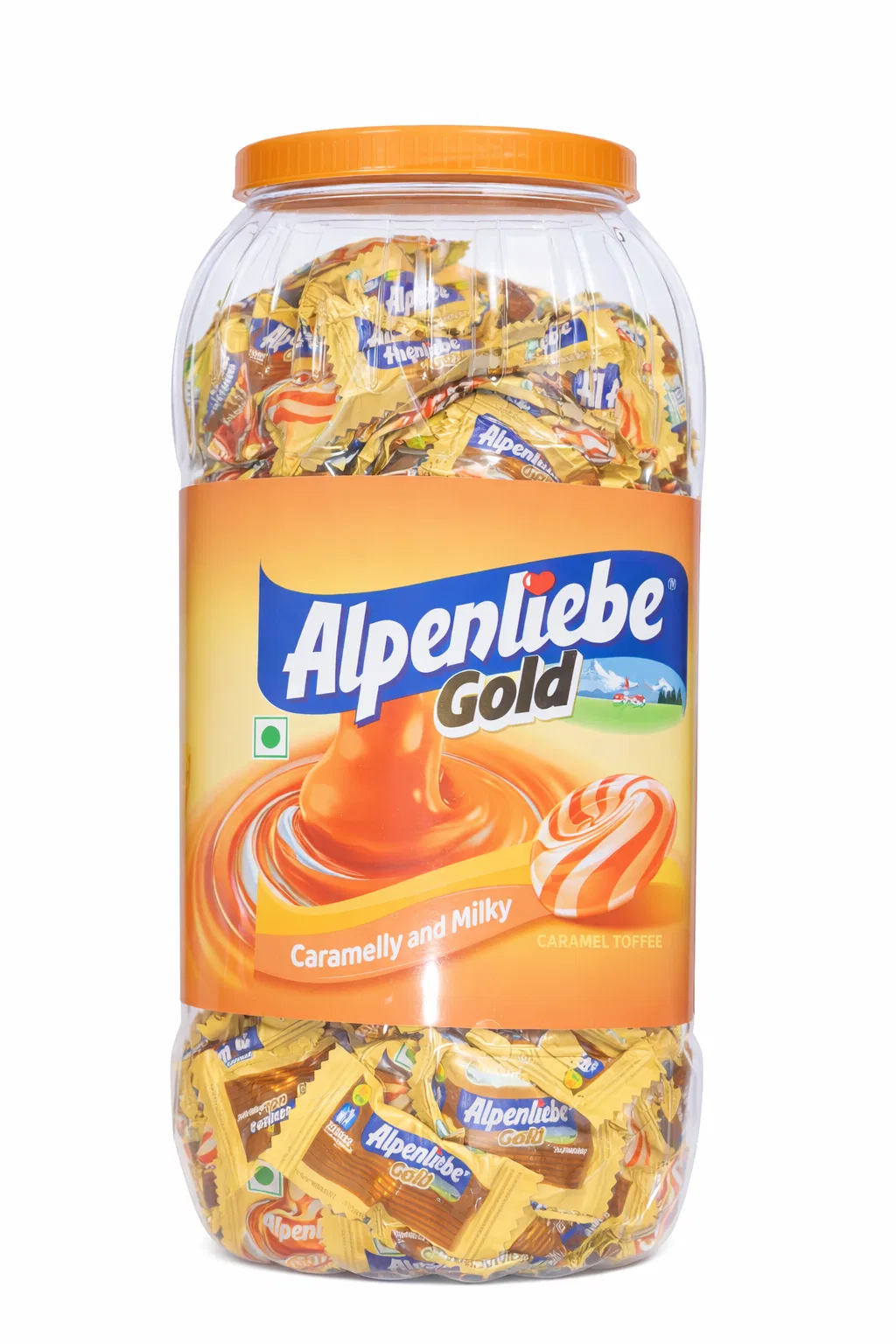 Alpenliebe Gold, Caramel Candy Jar, 693 gm, 210 pc