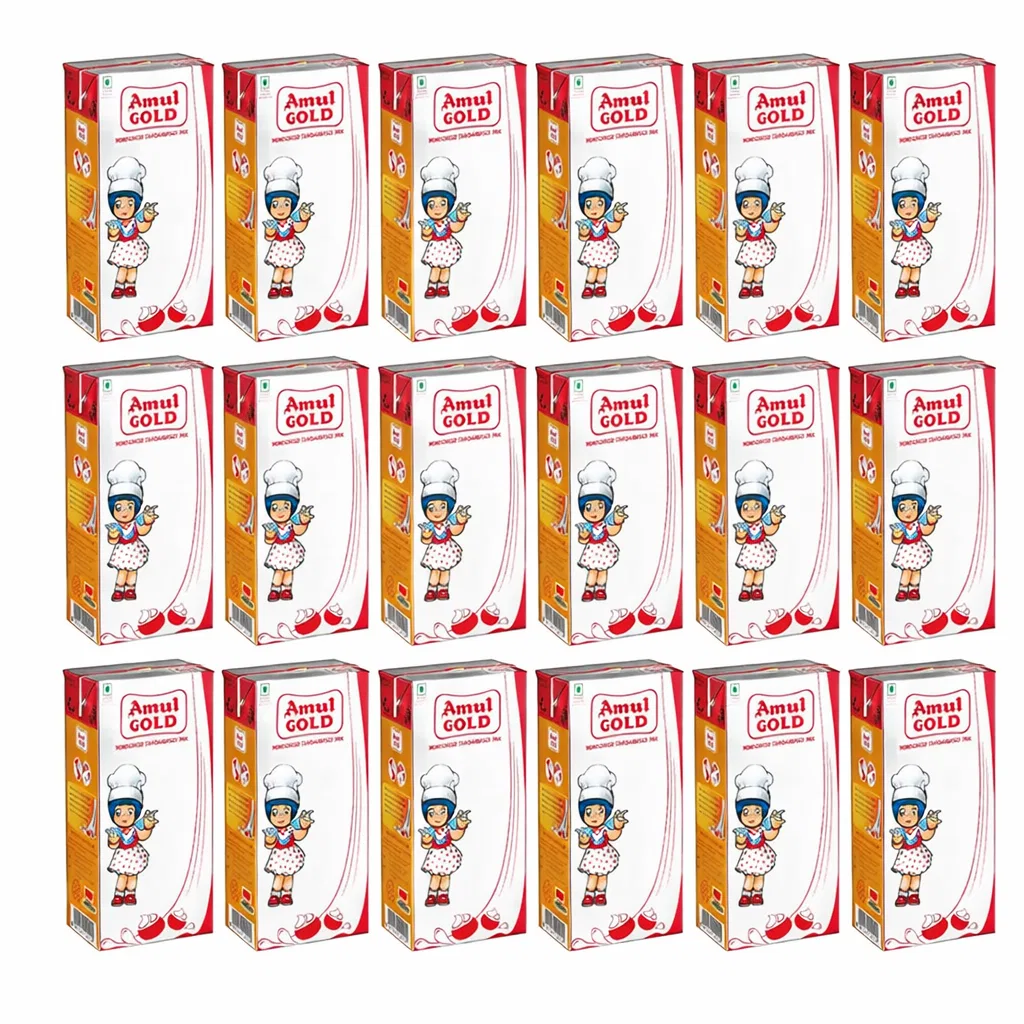Amul Gold Milk Homogenised Standardized, 500ml*24pc