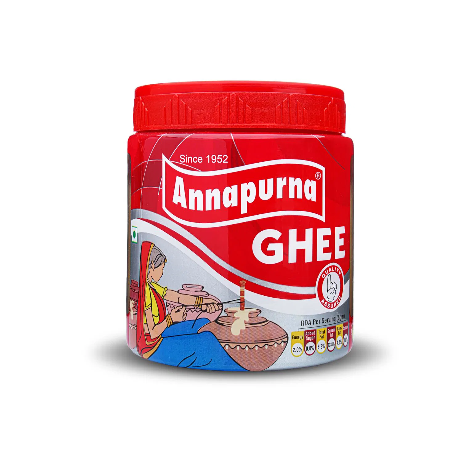 Annapurna Pure Gawa Ghee , Pure & Natural Brown Ghee for Better Digestion & Immunity, Rich in Nutrients with Granular Texture for Healthy Cooking.