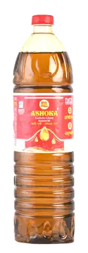 Ashoka Kachchi Ghani Mustard Oil, Vitamin A & D Fortified bottle – image 1