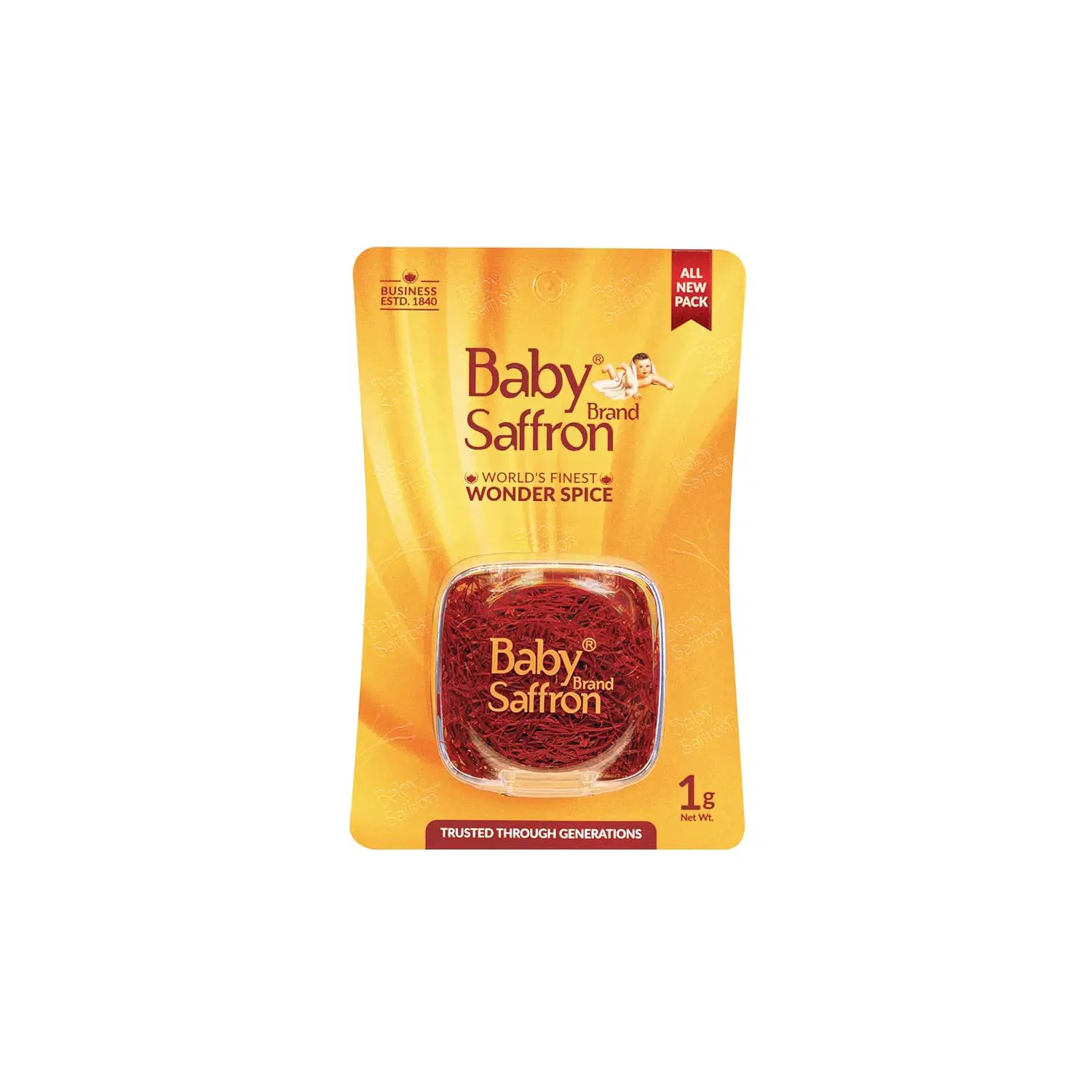 Baby Brand Saffron | Kesar | Kumkuma Puvvu 1GM, World's finest Wonder Spice