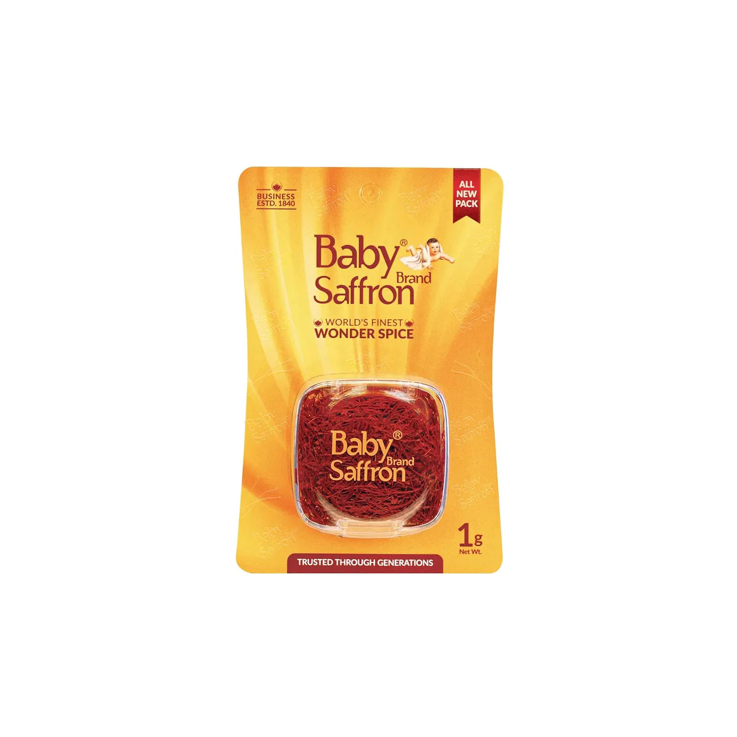 Baby Brand Saffron | Kesar | Kumkuma Puvvu 1GM, World's finest Wonder Spice