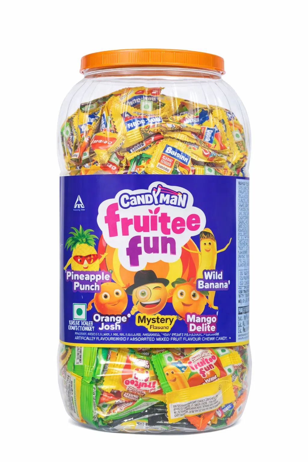 Candyman Fruitee Fun, Exciting Fruit Flavors 840gm 350 units