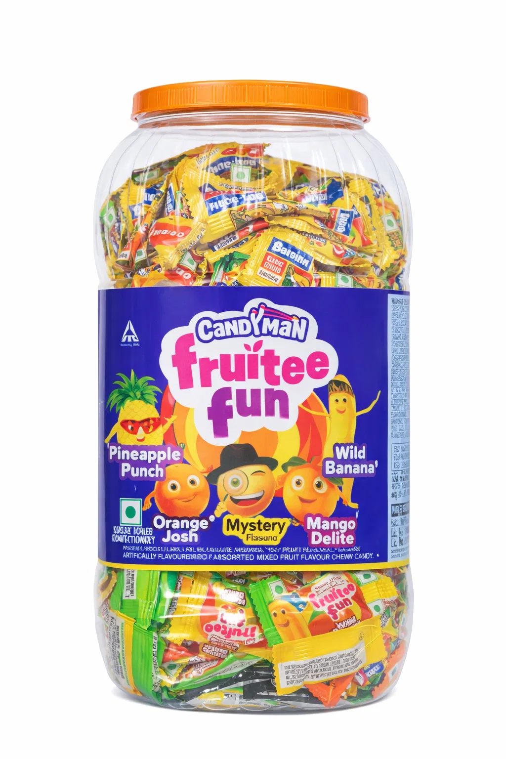 Candyman Fruitee Fun, Exciting Fruit Flavors 840gm 350 units