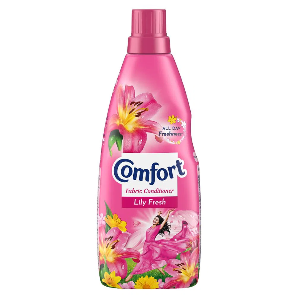 Comfort Lily Fresh Fabric Conditioner | After Wash Liquid Fabric Softener - For Softness | Shine & Long Lasting Freshness