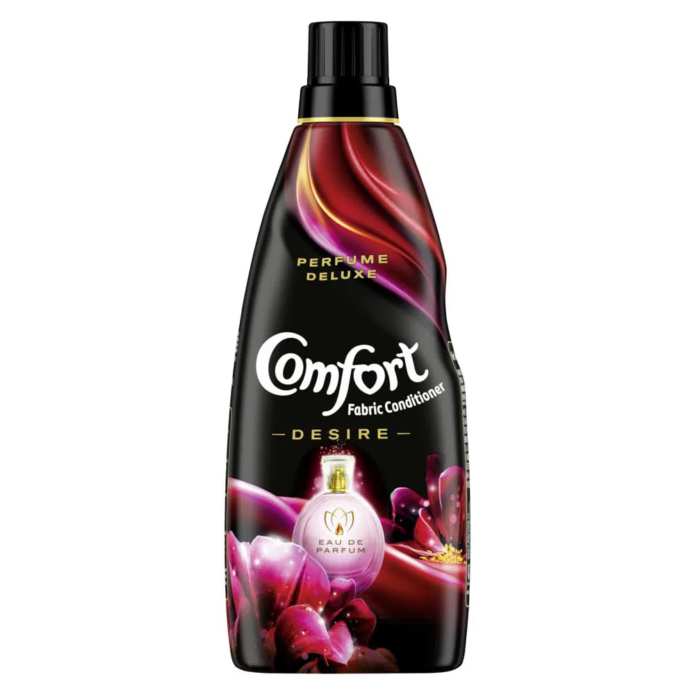 Comfort Perfume Deluxe After Wash Fabric Conditioner Desire| Liquid Fabric Softener with Fine French Fragrance for Freshness|| Softness & Shine