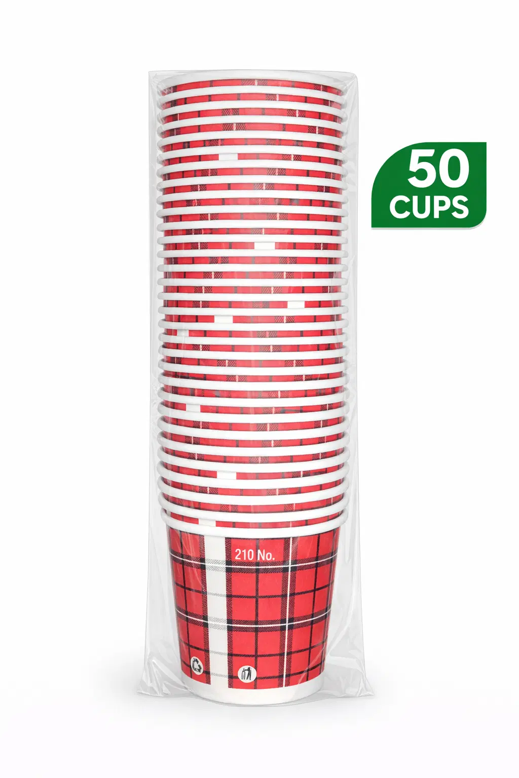 Disposable Paper Tea & Coffee Cups | 150ml – 50 Pieces Pack