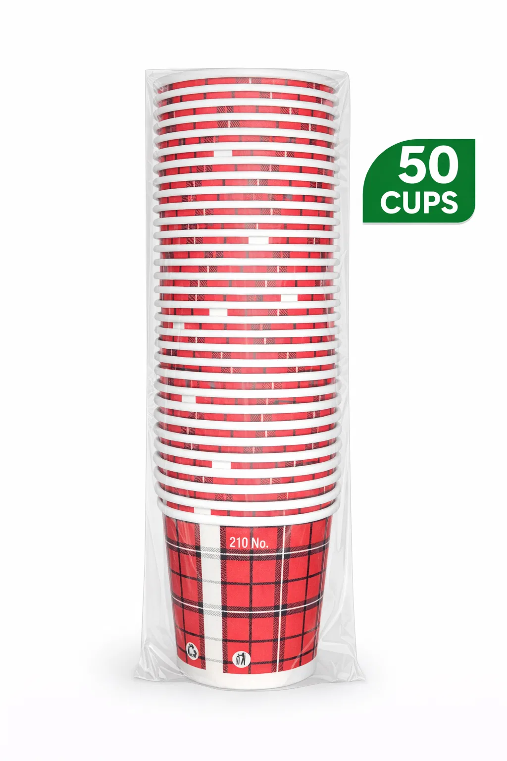 Disposable Paper Tea & Coffee Cups | 150ml – 50 Pieces Pack