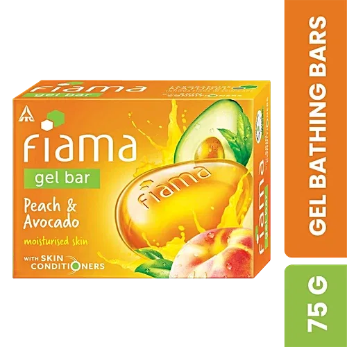 Fiama Gel Bar - For Moisturised Skin, With Skin Conditioners, 75 g