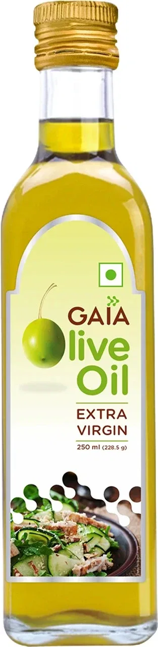 GAIA Extra Virgin Olive Oil, Heart Healthy Superfood,Natural &Cold Extracted Olive Oil Ideal For Drizzling On Salads&Sauteed Vegetables Packed With Anti-Aging Benefits & Improved Digestion, 500ml