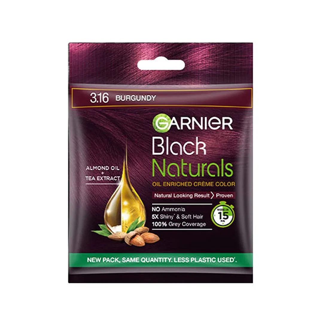 Garnier, Hair Colouring Crème, Black Naturals, 20g + 20ml