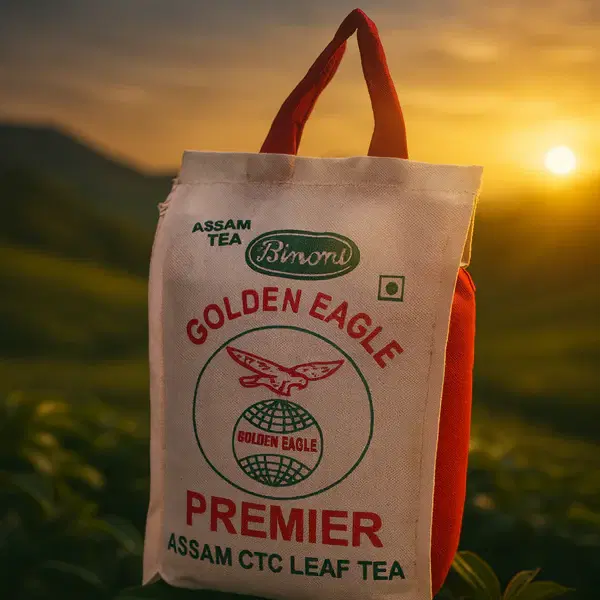 Golden Eagle Assam CTC Leaf Tea in Jute Bag , 1kg