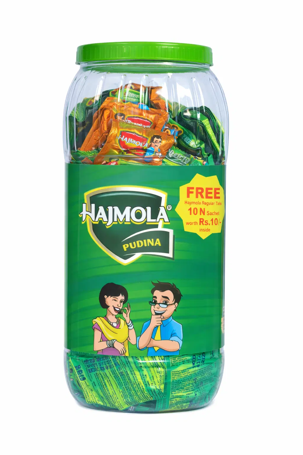 Dabur Hajmola Pudina - Tasty Digestive Tablets - 340gm +20gm free 170 units