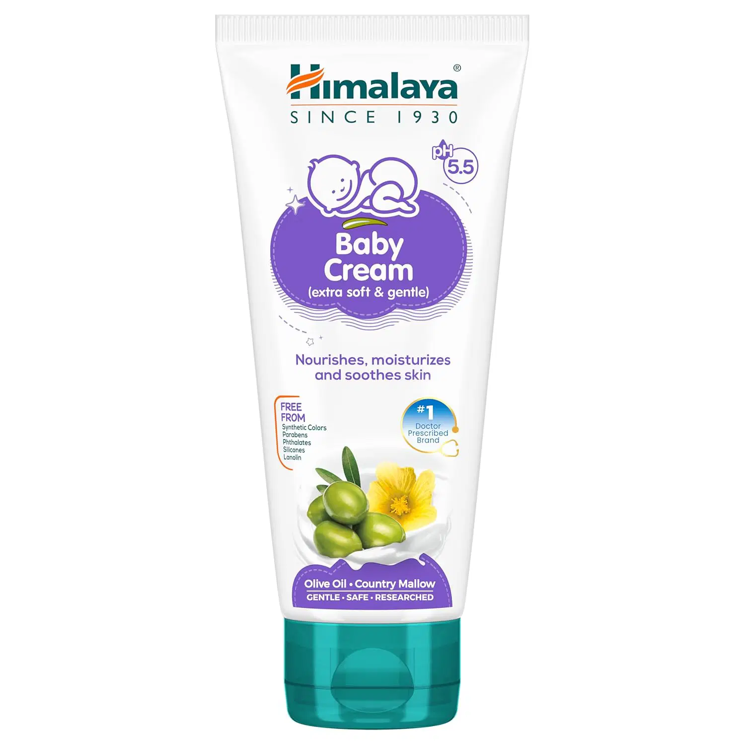 Himalaya Baby Cream, Face Moisturizer & Day Cream, For Dry Skin, 30ml