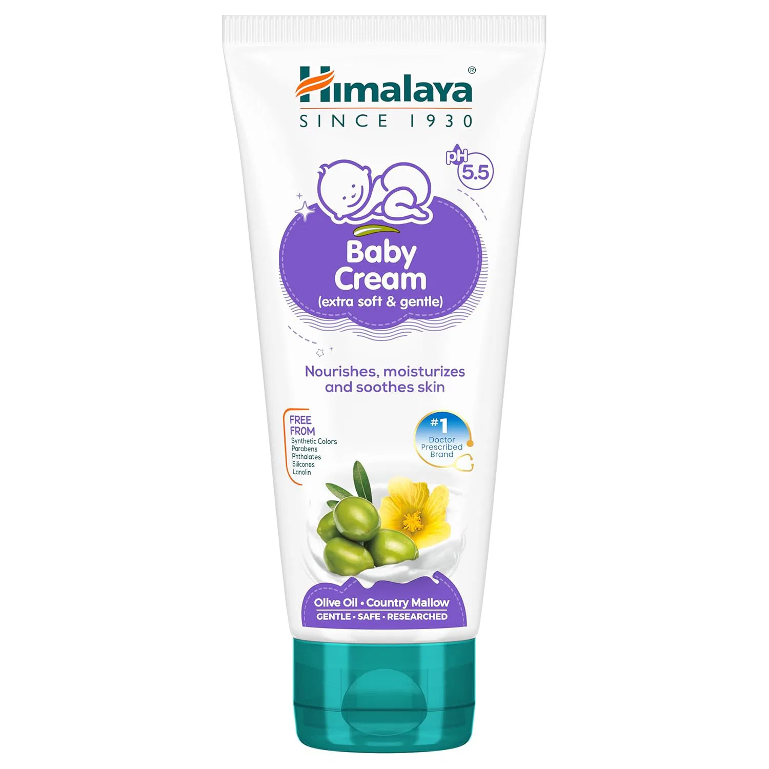 Himalaya Baby Cream, Face Moisturizer & Day Cream, For Dry Skin, 30ml