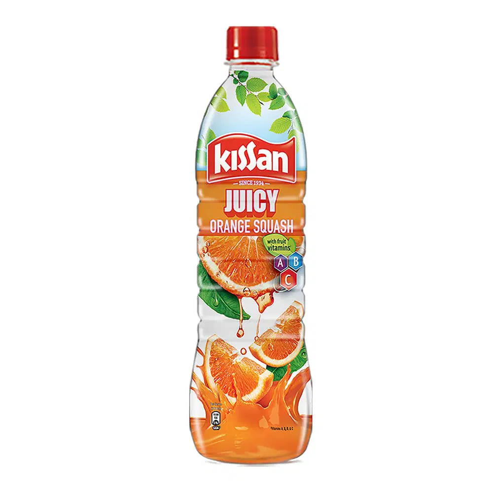 Kissan Juicy Orange Squash, 750ml