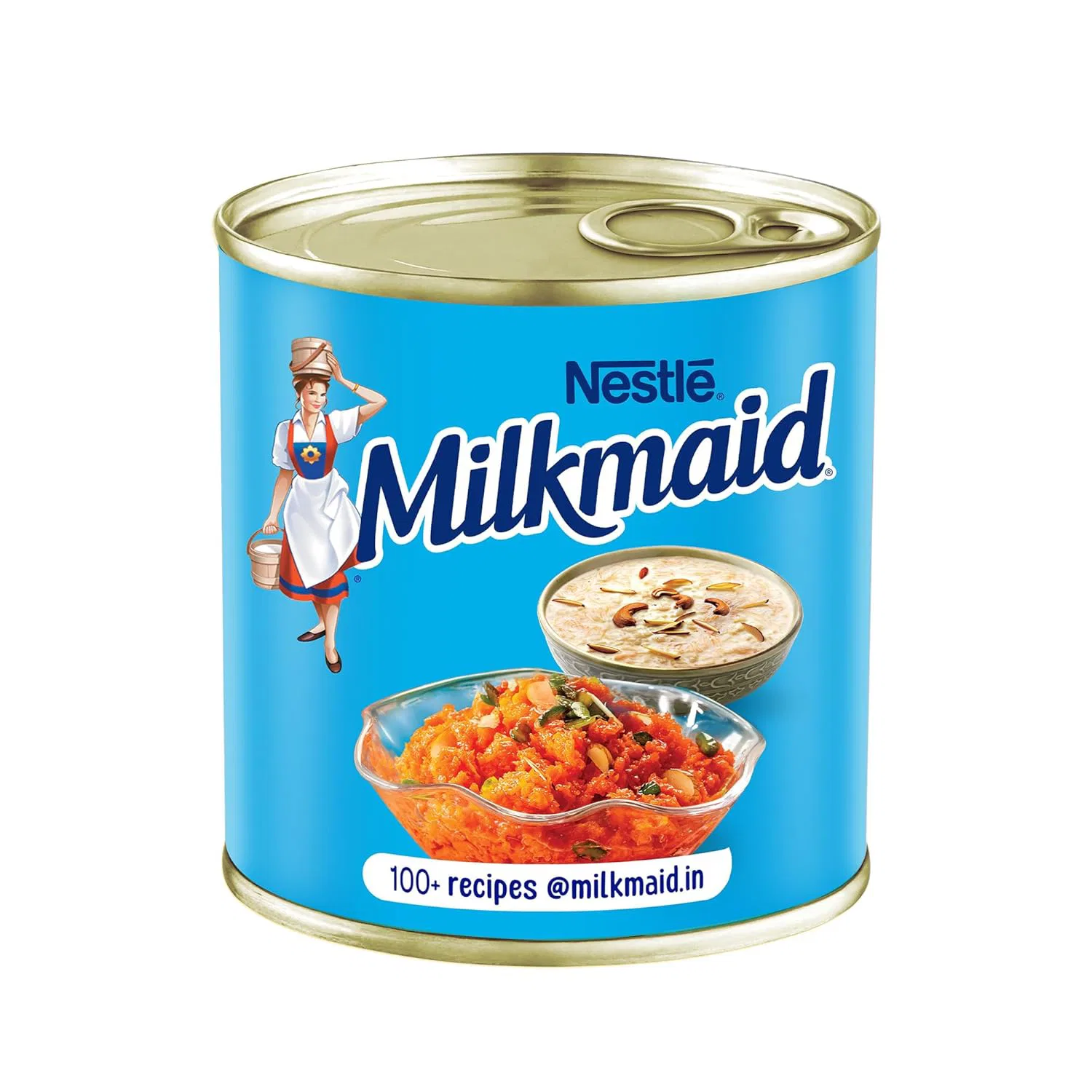 Milkmaid Nestle Partly Skimmed Sweetened Condensed Milk, 380 g Tin, cream