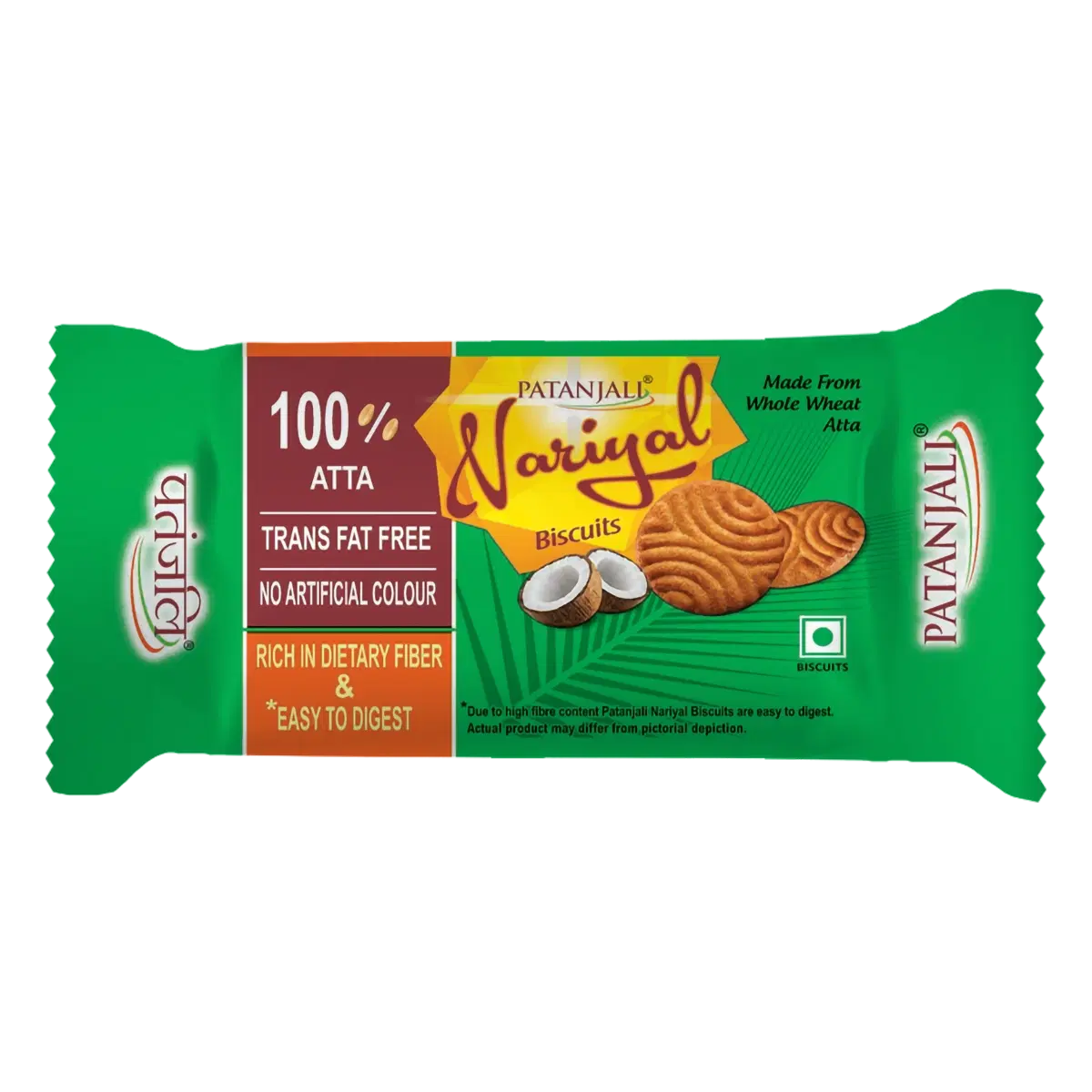 Patanjali Nariyal Biscuit (Coconut Biscuits), 300gm