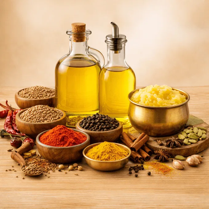 Oil, Ghee & Spices