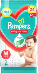 Pampers Baby Dry Pants (M) 2 count (7 - 12 kg) – image 1