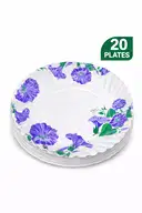 Disposable Plates 8 No | Floral Paper Plates | Pack of 20 pieces – image 1