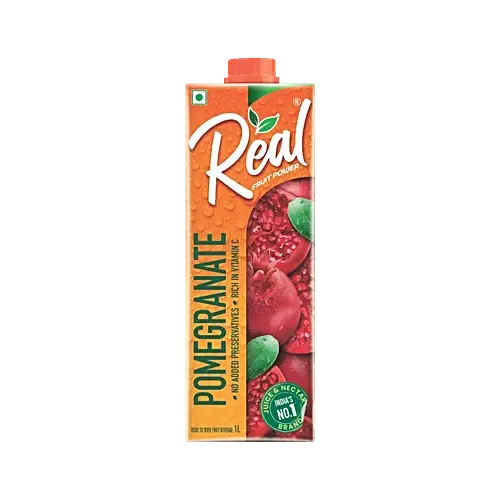 DABUR Real Pomegranate Fruit Juice | Rich In Vitamin C | No Added Preservatives, No Artificial Colors & Flavours | Goodness Of Best Fruits | Daily Dose Of Fruit Nutrition, 1litre