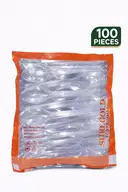 Disposable Small Plastic Spoon – 100 Pieces Pack – image 1