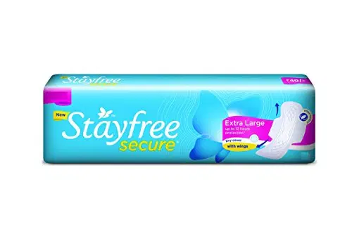 Stayfree Secure XL Dry cover (with wings, 7 pads), 1N