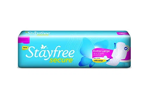 Stayfree Secure XL Dry cover (with wings, 7 pads), 1N