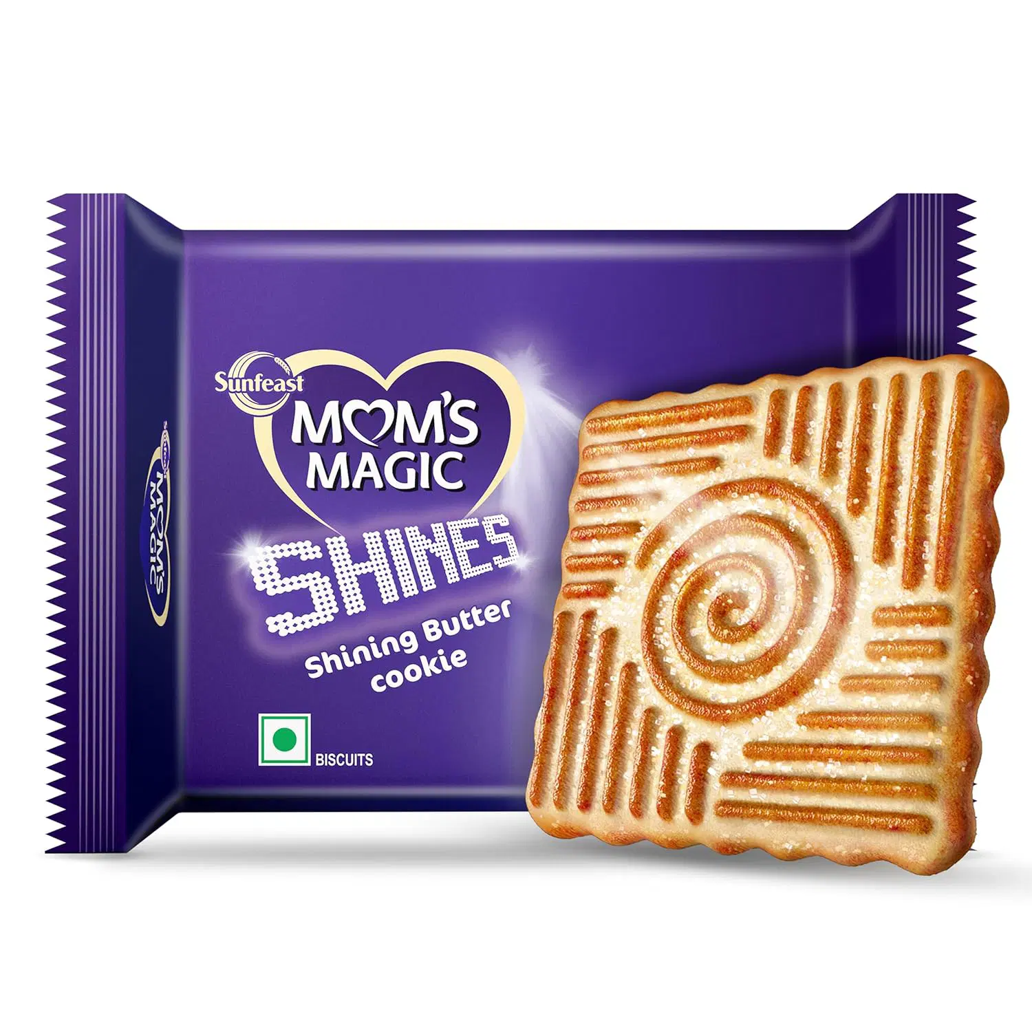 Sunfeast Mom's Magic Shines, Crunchy Butter Cookies with Sugar Glaze, 128g