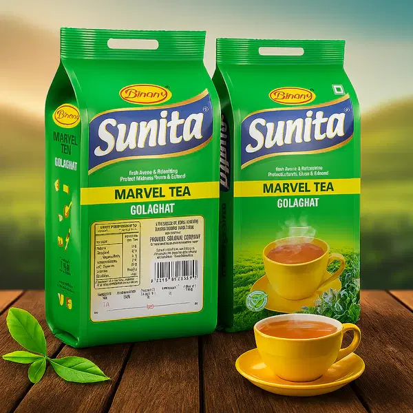 Sunita Marvel Assam Tea Powder | Authentic Assam Tea Leaves with Bold Taste, Rich Aroma, and Smooth Finish | Traditional Indian Chai Patti with Golden Liquor Aroma Flavour