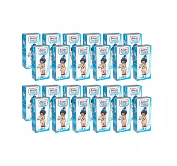 Amul Taaza Homogenized Toned Milk, 200ml*30pc