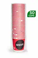 Disposable Paper Tea & Coffee Cups | 100ml | 50 Pieces Pack – image 1