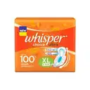 Whisper Choice Ultra Sanitary Pads - XL with Wings, 6 pads – image 1