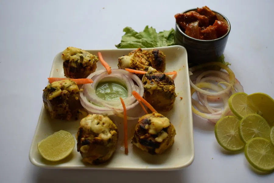 MKR Stuffed Tandoori Mushrooms