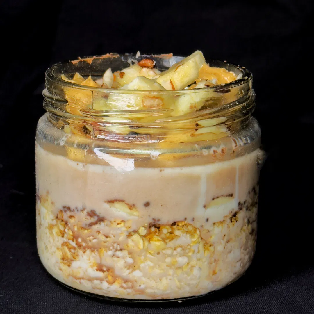 Banana Overnight Oats Ghar Style