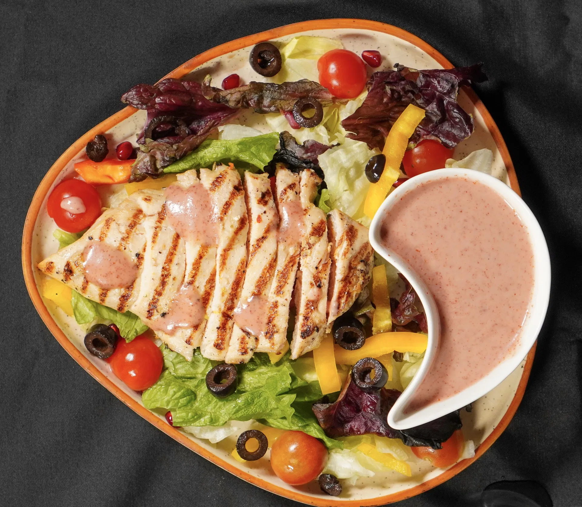 MKR Smoky Grilled Chicken Salad with Cranberry Dressing